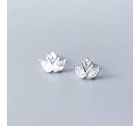 for Women, S925 Earrings Female Korean Fashion Diamond Two Swans