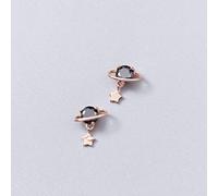 for Women, S925 Earrings Female Korean Fashion Planet Star Diamond