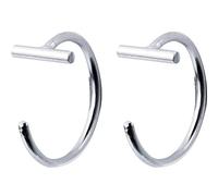 for Women, S925 Earrings Female Korean Short Word Semicircular Ear Hooks Personality Fashion Geometric EarringsL