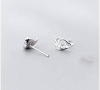for Women, S925 Earrings Korean Women's Literature and Art Leaf Diamond