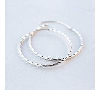 for Women, S925 Female Korean Fashion Large Hoop Earrings Noble Earrings4.5cm