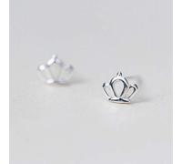 for Women, S925 Female Korean Fashion Personality Sweet Crown Earrings Temperament ArtOne Pair