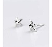for Women, S925 Female Korean Fashion Shiny Starfish Earrings Temperament StarsOne Pair