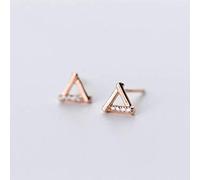 for Women, S925 Female Korean Hollow Triangle Earrings Personality Geometry