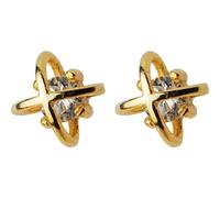 for Women, S925 Korean Art Hollow Single Diamond Flower Earrings Temperament Female