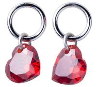 for Women, S925 Korean Fashion Red Love Earrings Temperament Short Female Earring