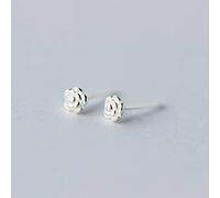 for Women, S925 Women's Fashion Temperament Rose Flower Small Earrings Female Sweet and Delicatebig