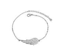 for Women, Wings Adjustable Friendship Cuff, Womens Link Charm 925 Strands Chains with Extension for Women and Girls