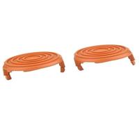 For WORX for GT for WG 112E 118E 119E 184E 168E Reemplazo de tapa de carrete for cortacésped, paquete de 2 cubiertas de línea for cortacésped