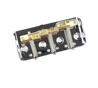For WTBS 6Strings Guitar Bridge Short TL Electric Guitar Bridge Brass Saddle Chrome silver