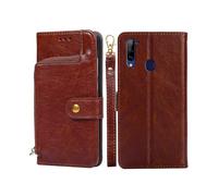 For ZTE Libero 5G Zipper Bag PU + TPU Horizontal Flip Leather Case with Holder & Card Slot & Wallet & Lanyard