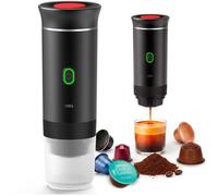 FORA Cafetera Portatil Espresso 3 en 1 - Capsulas y Cafe Molido, 20 Bares