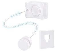 FORA Tendedero Extensible de Cuerda de Pared 5M - Cuerda Inoxidable 5m, Cierre de Bloqueo, Carga Máx 20 kg, Ahorra Espacio, Carcasa ABS, Color Blanco