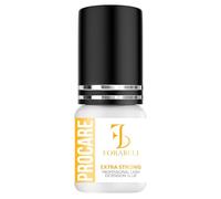 Forabeli Pegamento para extensiones de pestañas pelo a pelo extra fuerte Pro Care 5 ml | 1-2 segundos Tiempo de secado | Retención 8 semanas | Uso profesional | Adhesivo negro semipermanente