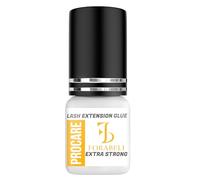 Forabeli Pegamento para extensiones de pestañas pelo a pelo extra fuerte Pro Care 5 ml | 1-2 segundos Tiempo de secado | Retención 8 semanas | Uso profesional | Adhesivo negro semipermanente