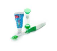 Foradent Kit dental infantil cepillo + gel flúor + reloj