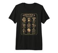 Forager's Field Guide Setas comestibles Vintage Botanical Camiseta Premium