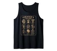 Forager's Field Guide Setas comestibles Vintage Botanical Camiseta sin Mangas