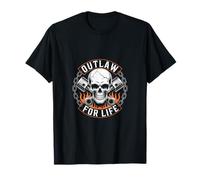 Forajido Cráneo Hardcore Espíritu País Western Camiseta