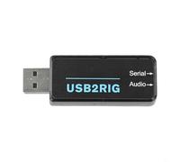 forAUDIO2RIG Conector USB para emisoras de radio, soporta control PTT y transformación de audio