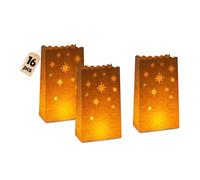 Forbabe 16 bolsas de papel para velas