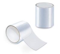 Forbabe Cinta adhesiva impermeable de 10 x 150 cm, para reparación de tiendas invisibles, kit de reparación de piscina, cinta de sellado transparente para tienda de campaña recubierta de PVC/kayaks