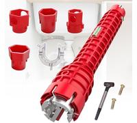 Forbabe Llave de grifo, 13 en 1 para lavabo, herramienta de instalación, llave de tuerca de grifo multifunción, llave de fregadero