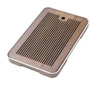 ForBamboo - Bandeja de té pequeña, juego de té Kung Fu para preparar en seco con drenaje, bandeja extraíble para servir té chino en casa (F)