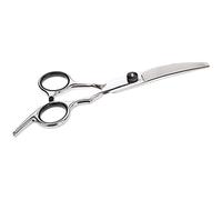 Forbice Tagliapelo GRO 5785 PREMIUM per Cani e Gatti con Pelo Corto, Medio Lungo a Lame Curve Acciao Inox