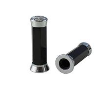 Forbikes 09-0151 CP.Puños de Aluminio «Eagle Fashion», Color Negro, L.135 mm