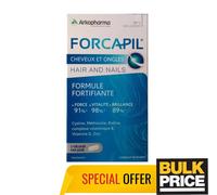 Forcapil Hair Nails 180 Caps Fortifying Formula Intensive Program 3-Month Supply