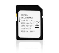 Forccord Tarjeta SD de navegación para Mazda 2014-2018 - 3, 2016-2024 - Mazda 6/CX-3/MX-5, 2016-2020 - CX-5/CX-9 Sistema de navegación GPS para coche para Estados Unidos/Canadá/México