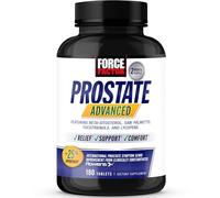 FORCE FACTOR Prostate Advanced, Health Supplement for Men for Reducing Nighttime Bathroom Trips, Bladder & Urinary Relief, with Saw Palmetto, Beta-Sitosterol, 180 Tablets (1-Pack)
