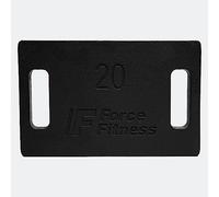 FORCE FITNESS Discos de peso de hierro fundido para mochilas, senderismo, cardio, equipo de gimnasio en casa, placas de entrenamiento de fitness para correr, entrenamiento de fuerza, placas de peso de