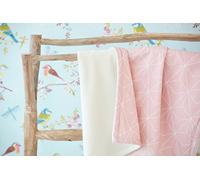 Force Kids Couverture pour bébé Fine Diamante blanc sur vieux rose