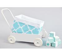 Force Kids Panier Blanc uni et trèfle marocain Turquoise