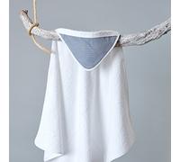 Force Kids Serviette à capuche fines bandes Bleu foncé