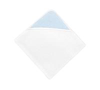 Force Kids Serviette à capuche petits feuilles clair sur blanc