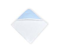 Force Kids Serviette à capuche pois blanc sur bleu clair