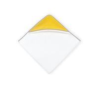 Force Kids Serviette à capuche pois blanc sur jaune