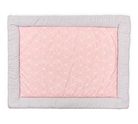 Force Kids Tapis D'éveil Fine Diamante blanc sur vieux rose/gris uni
