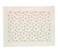 Force Kids Tapis D'éveil Petite rehkitze Gris Orange sur blanc/gris irrégulière points sur blanc