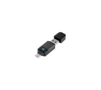 Force Play Adaptador Inalámbrico 2 En 1 Para Coche Carplay Y Android Auto, Usb-a Y Usb-c, Compacto Plug-and-play, Conexión Estable Y Carga De Vehículo Disponible, Color Negro