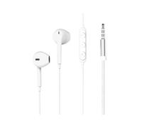 FORCE PLAY Auriculares con conector de 3,5 mm y diseño reforzado, Blanco