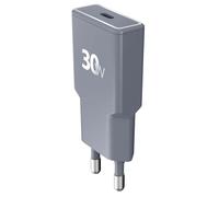 Force Power Cargador USB-A 30W Power Delivery UltraGaN Rapide, Gris
