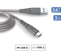 FORCE POWER FPCBLAC2MRG - Cable Ultra Reforzado A/C 3A 2m Reciclado Gris