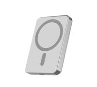 Force Power Powerbank 5000mAh Compatible Inducción 15W, Gris claro