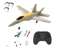 ForceAero F-18 - Avión de combate a control remoto, 2.4 GHz, 2 canales, 2 canales, espuma EPP con luces LED, giroscopio de 6 ejes, motor dual, lanzamiento manual y despegue deslizante para adultos