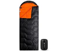 Forceatt Saco de Dormir-5°C/10°C Rectangular para Acampar, para 3-4 Estaciones, con Bolsa de compresión y Capucha para Viajes, Camping, Senderismo -5°C-15°C