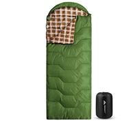 Forceatt Saco de Dormir sobre cálido, Ligero y Compacto, 3-4 Estaciones, Rectangular, para Adultos-Adolescentes, 10 ℃ ~ 25 ℃ para Camping, Senderismo, Campos de Verano, 215 cm x 80 cm.